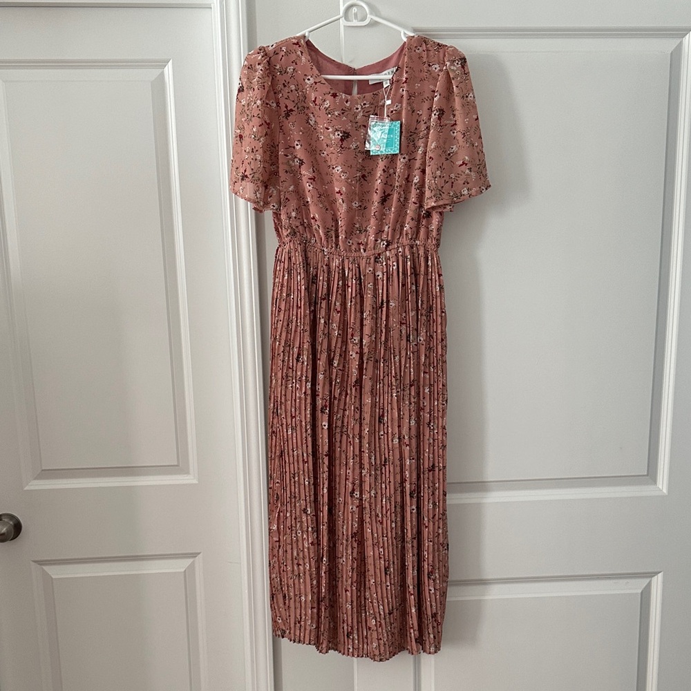 Floral Pink Maxi Dress